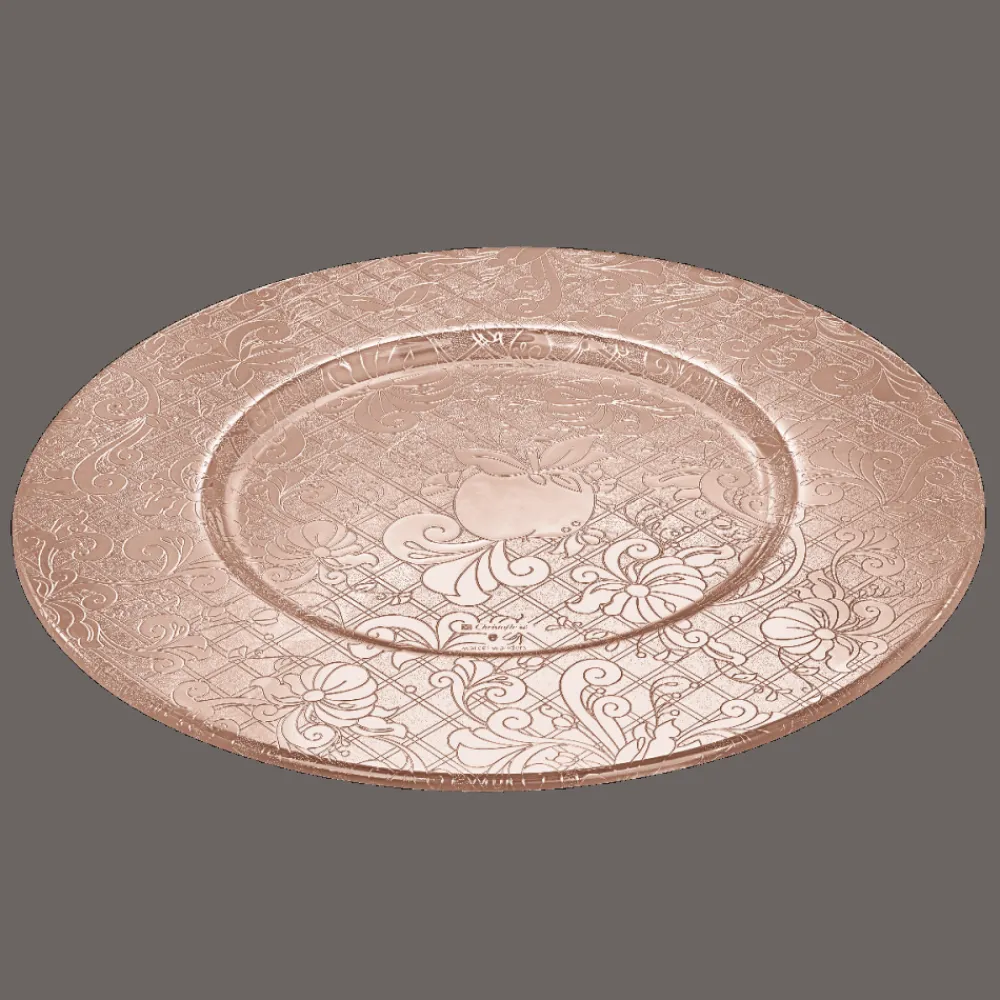 Assiettes*Christofle Asiette de Présentation - Dorure Totale
