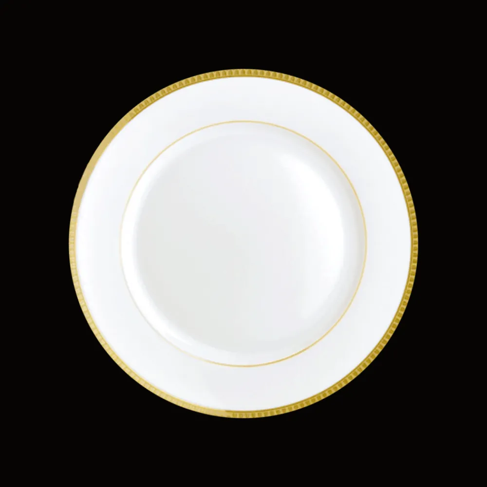 Assiettes|Accessoires Thé Et Café*Christofle Assiette à dessert en porcelaine finition or