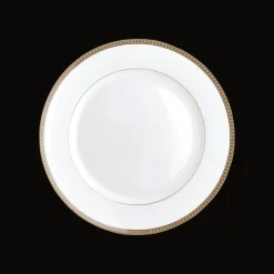 Accessoires Thé Et Café|Assiettes*Christofle Assiette à dessert en porcelaine finition platine
