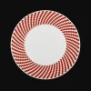 Assiettes*Christofle Assiette à dessert en porcelaine - Rouge