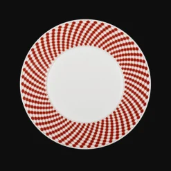 Assiettes*Christofle Assiette à dessert en porcelaine - Rouge