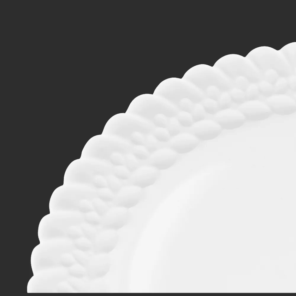 Assiettes*Christofle Assiette à Dessert en Porcelaine