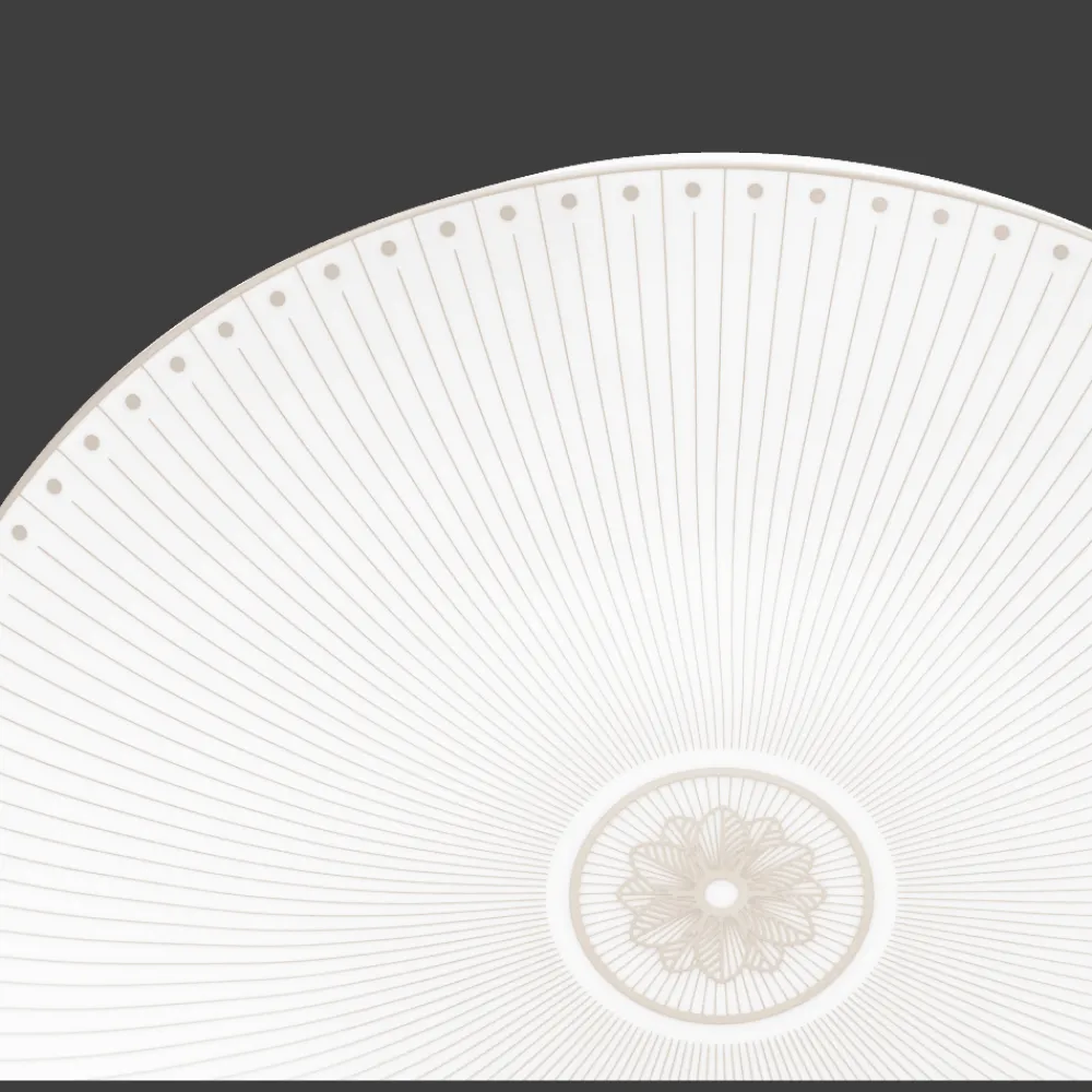 Assiettes*Christofle Assiette à dessert/gâteaux en porcelaine finition Platine