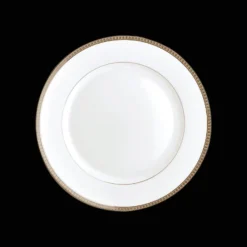 Assiettes*Christofle Assiette à pain en porcelaine finition platine