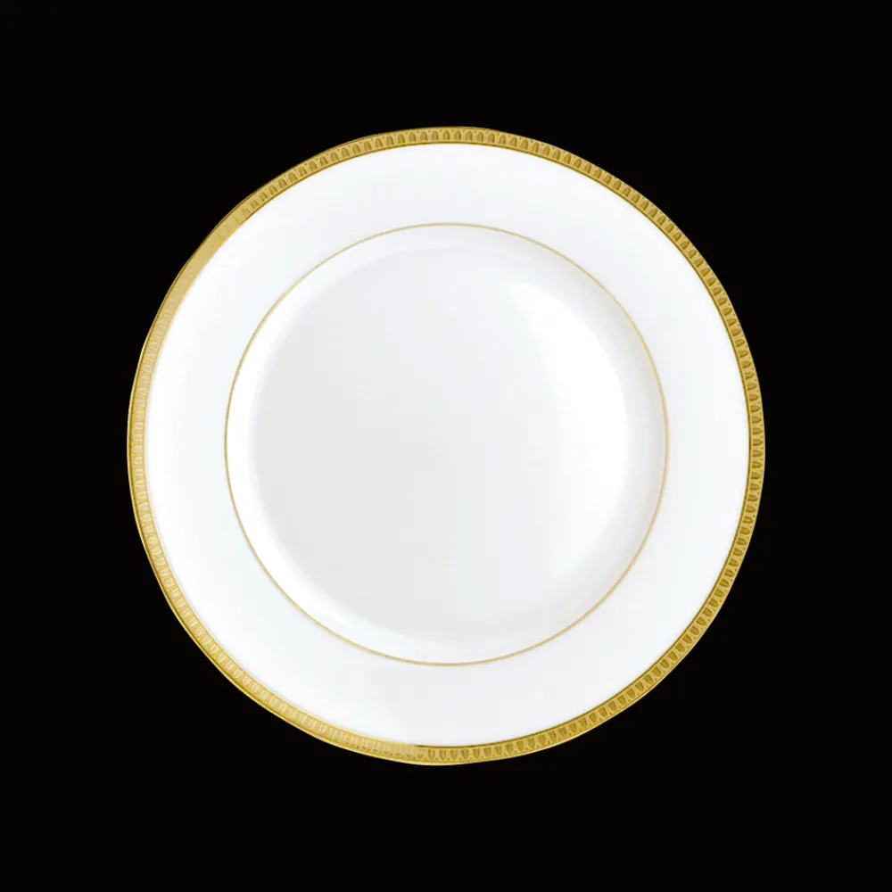 Assiettes*Christofle Assiette à pain en porcelaine finition or
