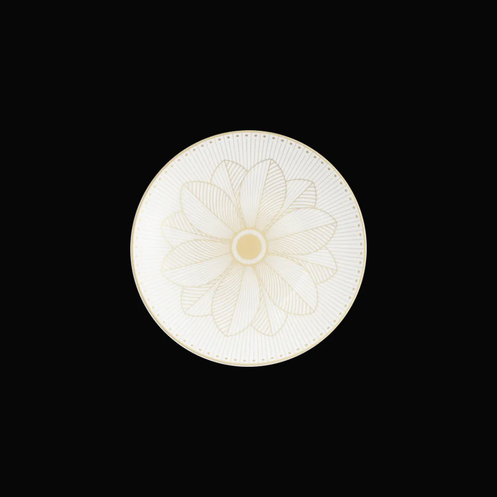 Assiettes*Christofle Assiette à pain en porcelaine finition Or