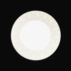 Assiettes*Christofle Assiette américaine en porcelaine finition Or