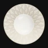 Assiettes*Christofle Assiette creuse à aile large en porcelaine finition Or