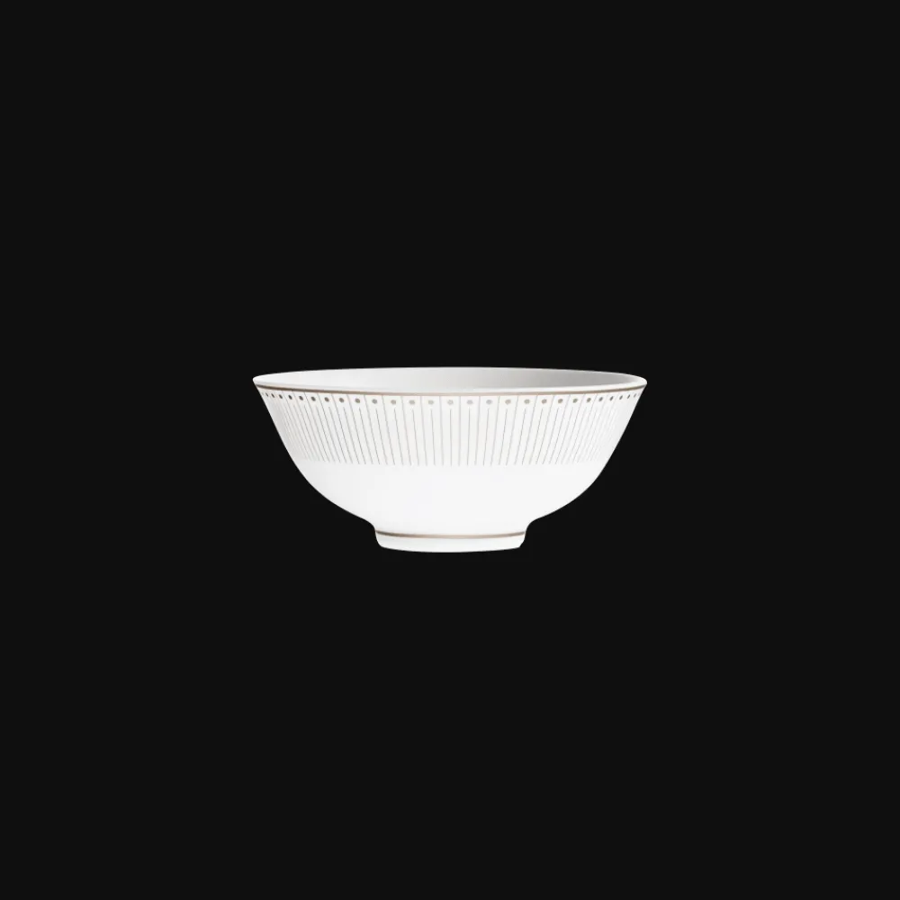 Services Asiatiques|Tasses Et Bols*Christofle Bol à riz en porcelaine finition Platine