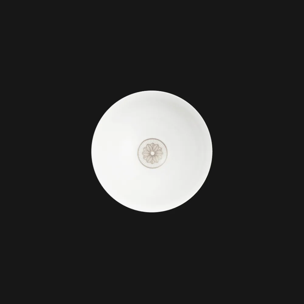 Services Asiatiques|Tasses Et Bols*Christofle Bol à riz en porcelaine finition Platine
