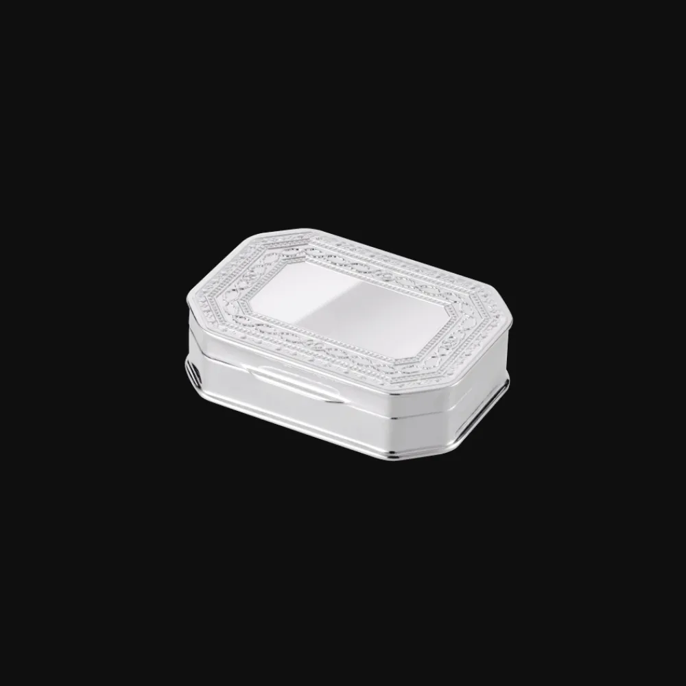 Cadeaux Personnalisables|Cadeaux Personnalisés*Christofle Bonbonnière à Pans Coupés en métal argenté