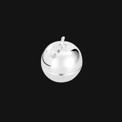 Petits Accessoires|Petite Décoration*Christofle Bonbonnière Pomme en métal argenté