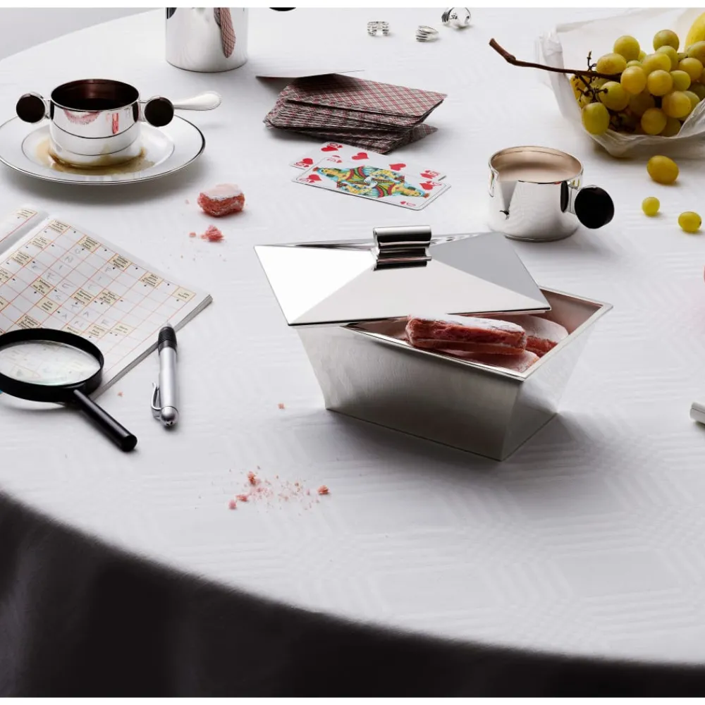 Boîtes|Accessoires De Table*Christofle Boîte à biscuits en métal argenté