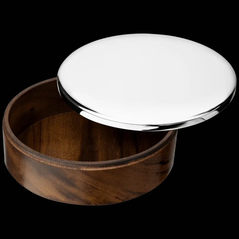 Boîtes*Christofle Boîte moyen modèle en bois et métal argenté