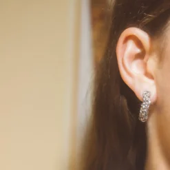 Boucles D’Oreilles Femme*Christofle Boucles d'Oreilles Créoles en argent massif