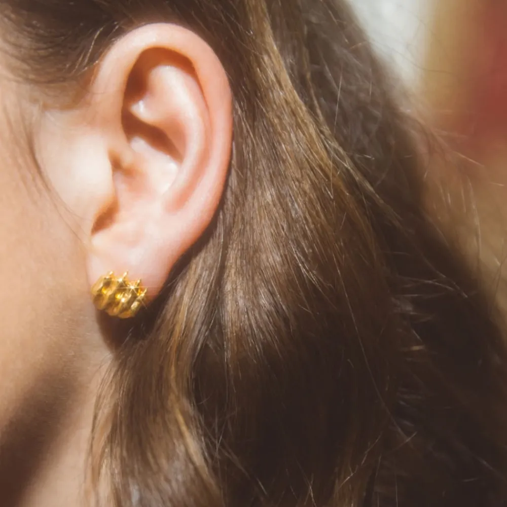 Boucles D’Oreilles Femme*Christofle Boucles d'Oreilles en Vermeil Or 24 carats