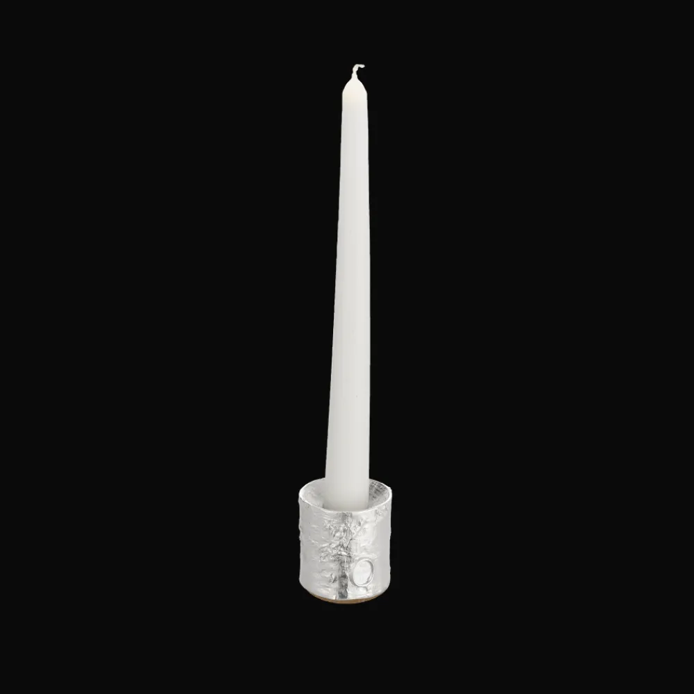 Bougeoirs Et Photophores*Christofle Bougeoir Flambeau en métal argenté