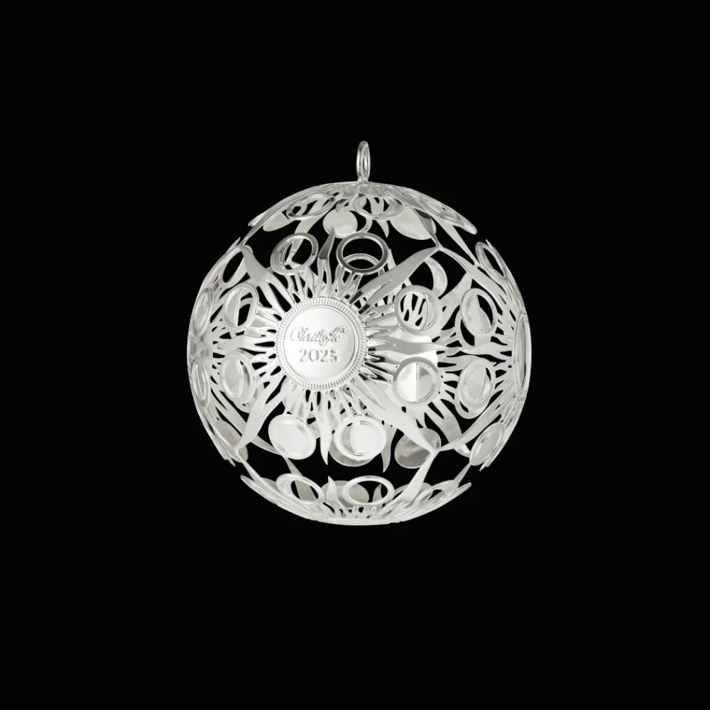 Décorations De Noël|Petite Décoration*Christofle Boule de Noël millésimée en métal argenté - Edition 2023