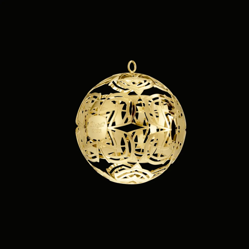 Décorations De Noël*Christofle Boule de Noël millésimée or en métal argenté - Edition 2022