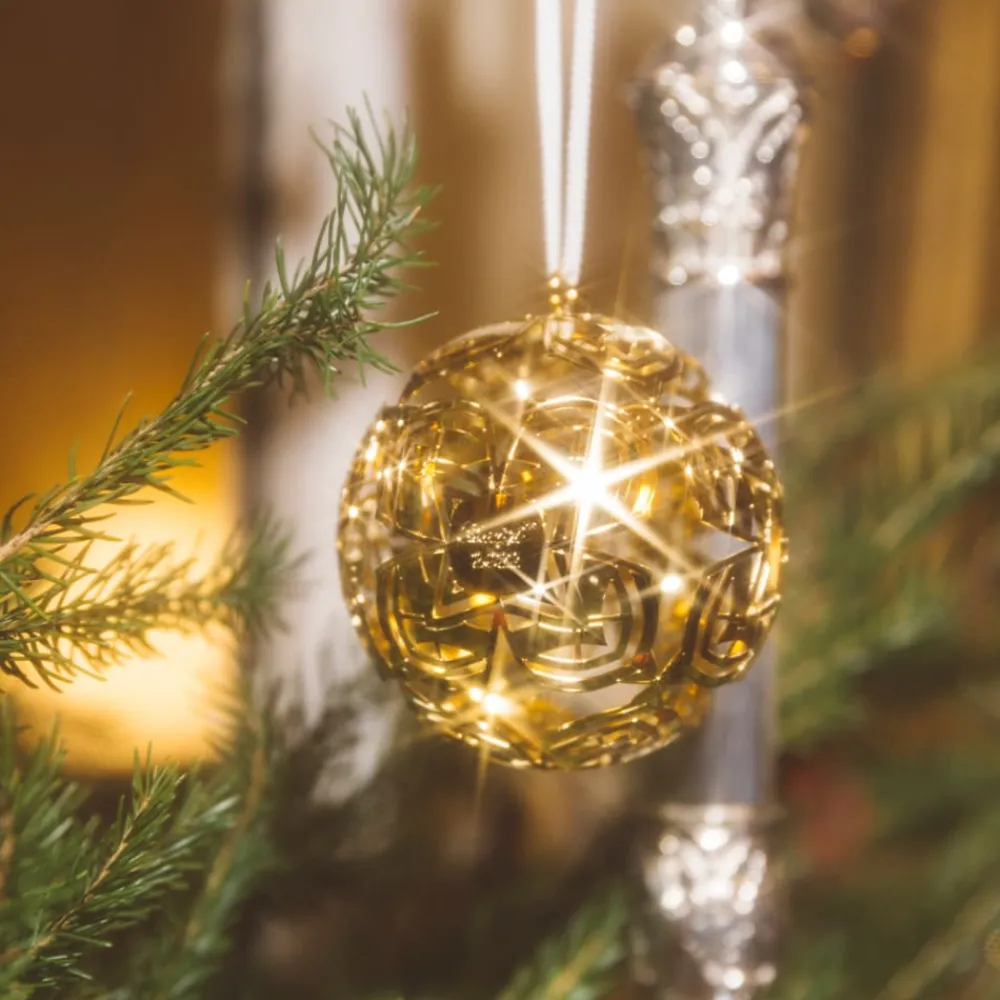 Décorations De Noël*Christofle Boule de Noël millésimée or en métal argenté - Edition 2022