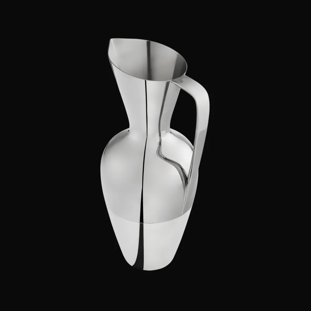 Vases*Christofle Broc à eau base argentée et acier