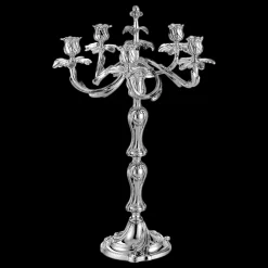 Bougeoirs Et Photophores*Christofle Candélabre 5 bougies en métal Argenté