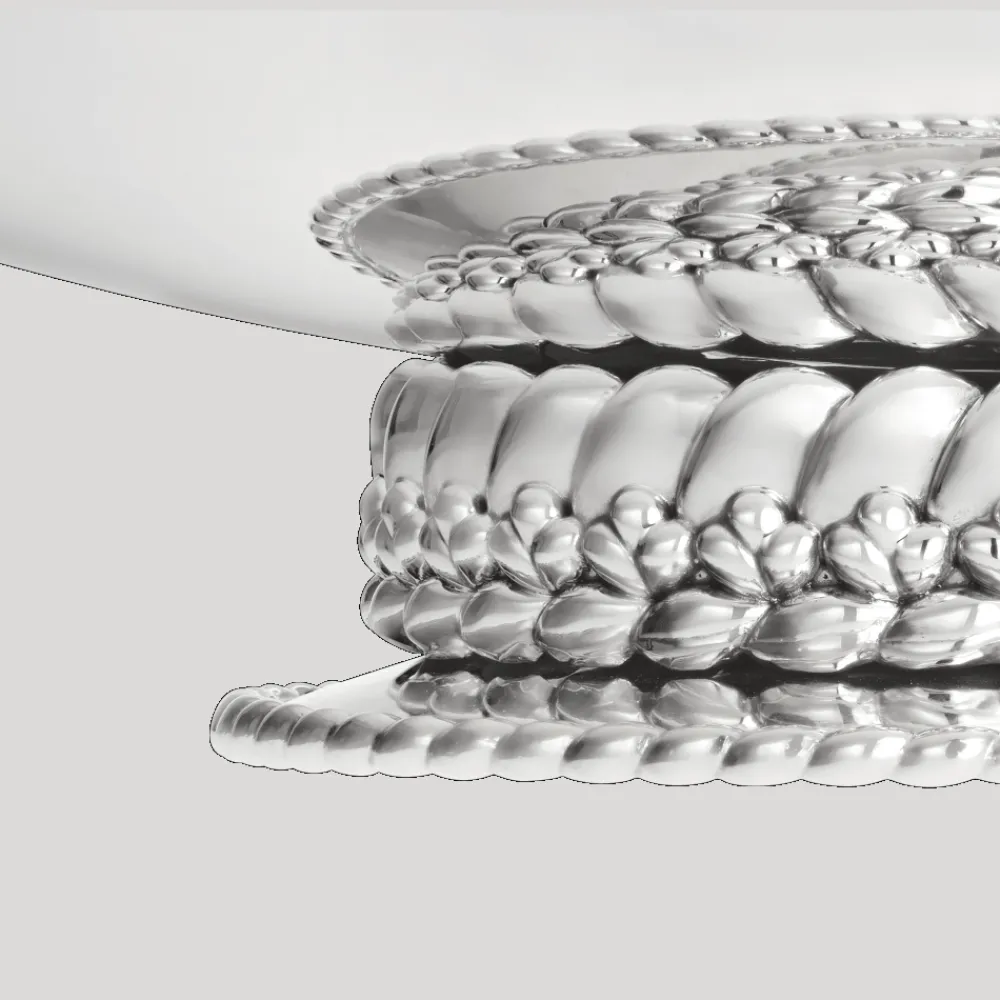 Accessoires De Table|Plats*Christofle Centre de table en Métal Argenté