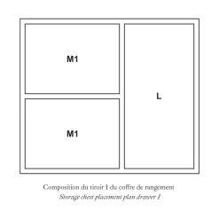Rangements & Entretien*Christofle Coffre de rangement 120 ou 132 pièces - 11 modules (vendu sans couverts)