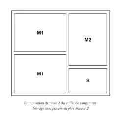 Rangements & Entretien*Christofle Coffre de rangement 120 ou 132 pièces - 11 modules (vendu sans couverts)