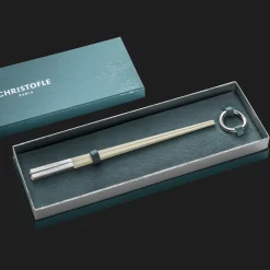 Services Asiatiques|Baguettes*Christofle Coffret de baguettes chinoises ivoire et repose-baguettes