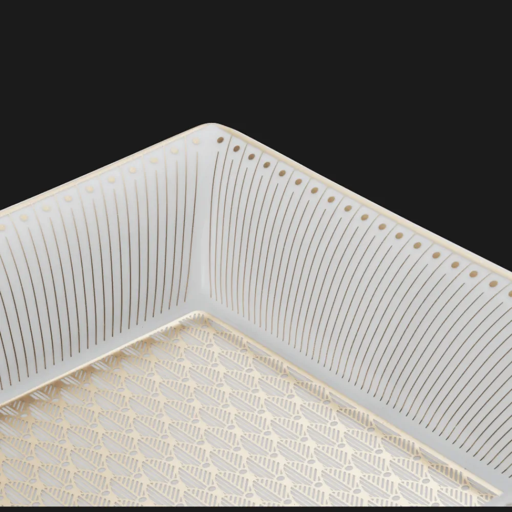 Plateaux Et Vide-Poches*Christofle Coffret Vide-poche en porcelaine finition Or