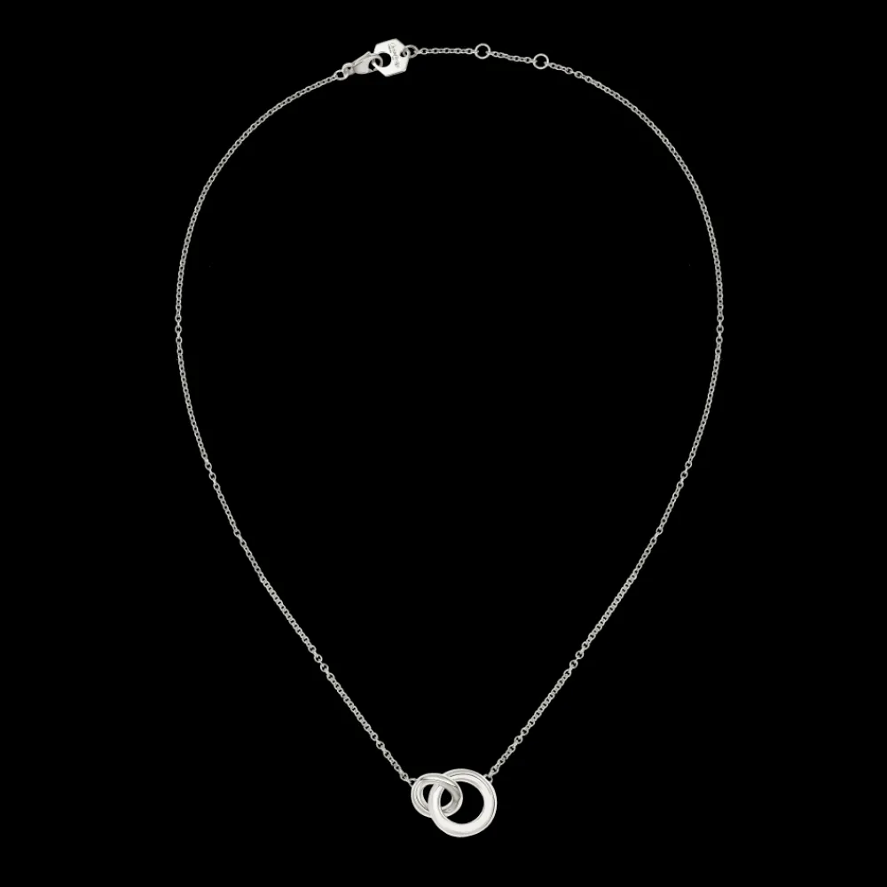 Colliers Et Pendentifs Femme*Christofle Collier 2 anneaux en argent massif