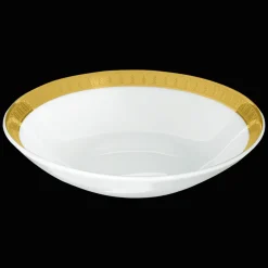 Services Asiatiques*Christofle Coupelle chinoise en porcelaine et finition or