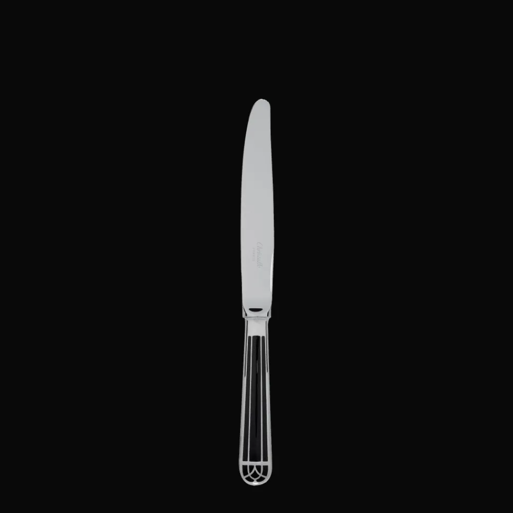 Couteaux Et Portes-Couteaux*Christofle Couteau à dessert/entrée en métal argenté - Noir
