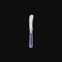 Couteaux Et Portes-Couteaux*Christofle Couteau à tartiner en métal argenté - Bleu Marbré