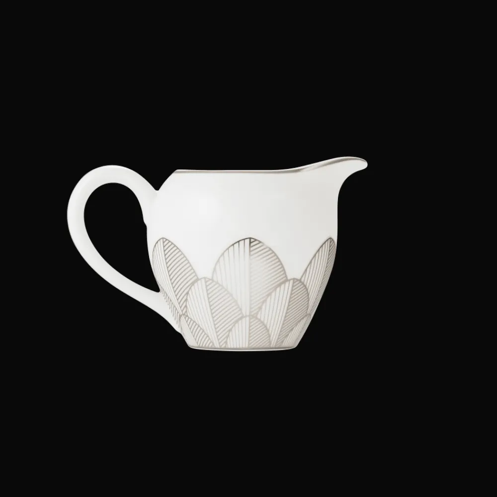 Cadeaux Thé Et Café*Christofle Crémier 25cl en porcelaine finition Platine