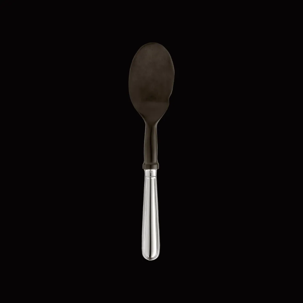 Cuillères*Christofle Cuillère à caviar en corne et métal argenté 20cm