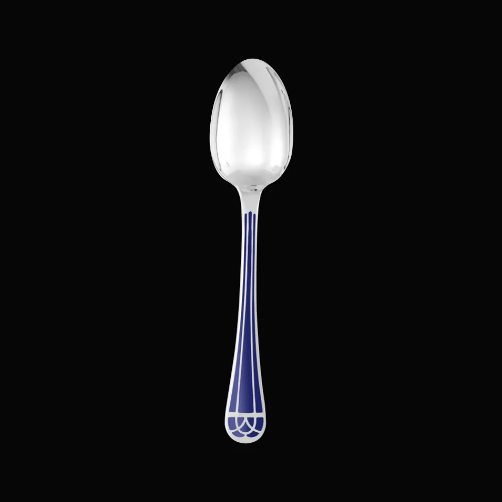 Cuillères*Christofle Cuillère à soupe en métal argenté - Bleu Marbré