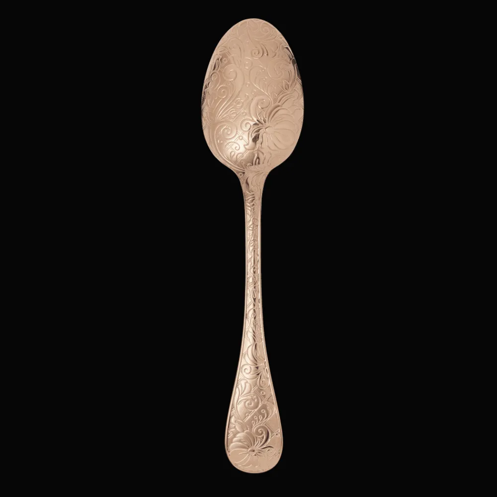 Cuillères*Christofle Cuillère à soupe en métal argenté - dorure totale or rose