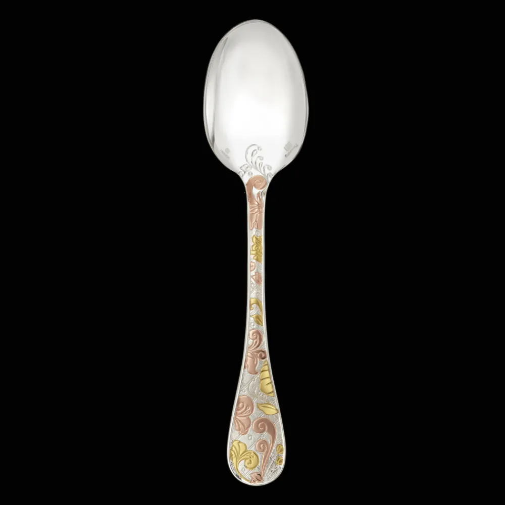 Cuillères*Christofle Cuillère à soupe en métal argenté - dorure partielle deux ors