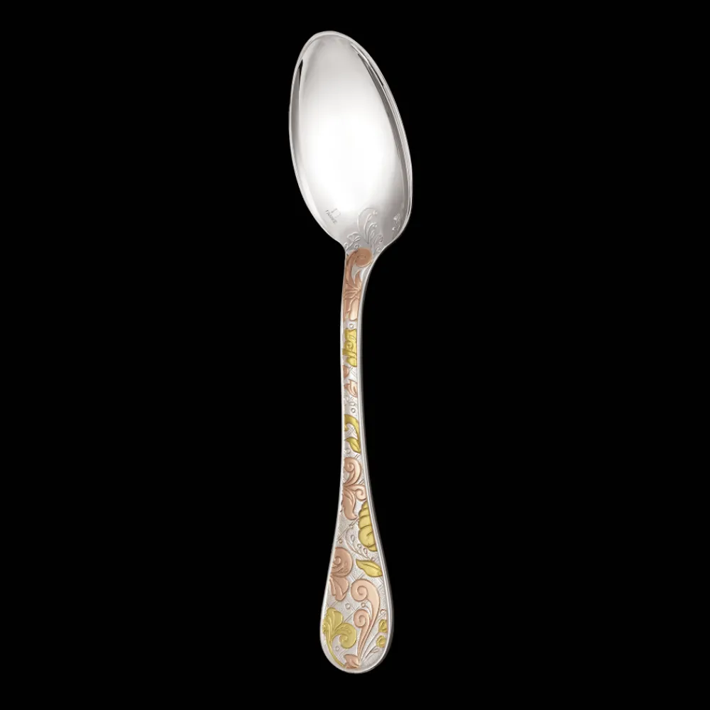 Cuillères*Christofle Cuillère à soupe en métal argenté - dorure partielle deux ors