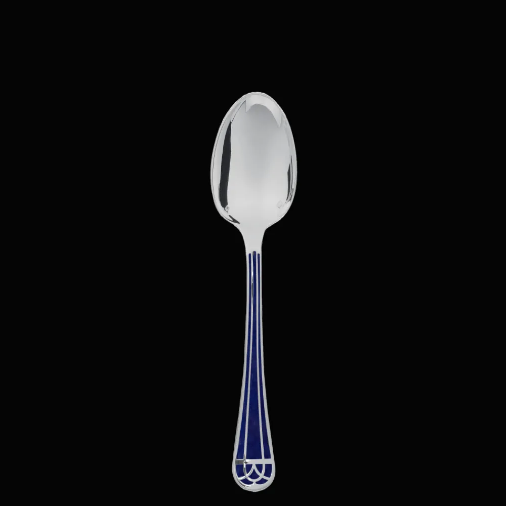 Cuillères*Christofle Cuillère à Soupe Standard en métal argenté - Bleu Marbré