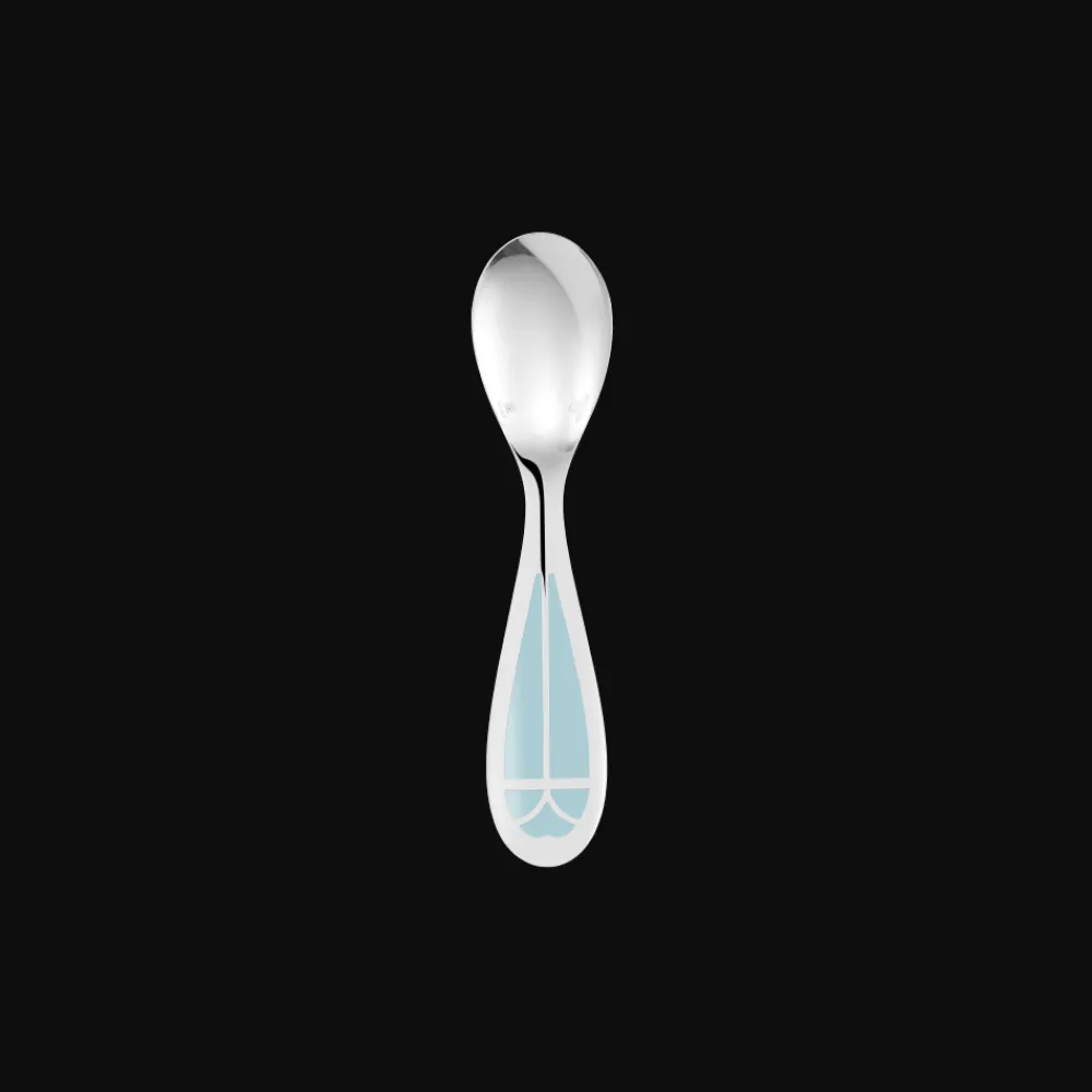 Cadeaux Personnalisables|Cadeaux Enfants*Christofle Cuillère naissance en métal argenté - Ice Blue