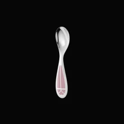 Cadeaux Personnalisables|Cadeaux Personnalisés*Christofle Cuillère naissance Rose Quartz Talisman Métal argenté