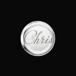Cadeaux Cocktails Et Spiritueux|Cadeaux Oenologie*Christofle Duo de dessous de verre en Porcelaine finition Platine