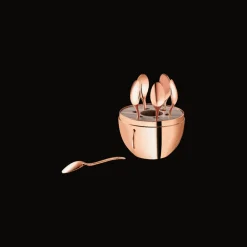 Cadeaux Thé Et Café|Accessoires Thé Et Café*Christofle Ensemble 6 cuillères à espresso en métal doré à l'Or Rose 18 carats avec écrin