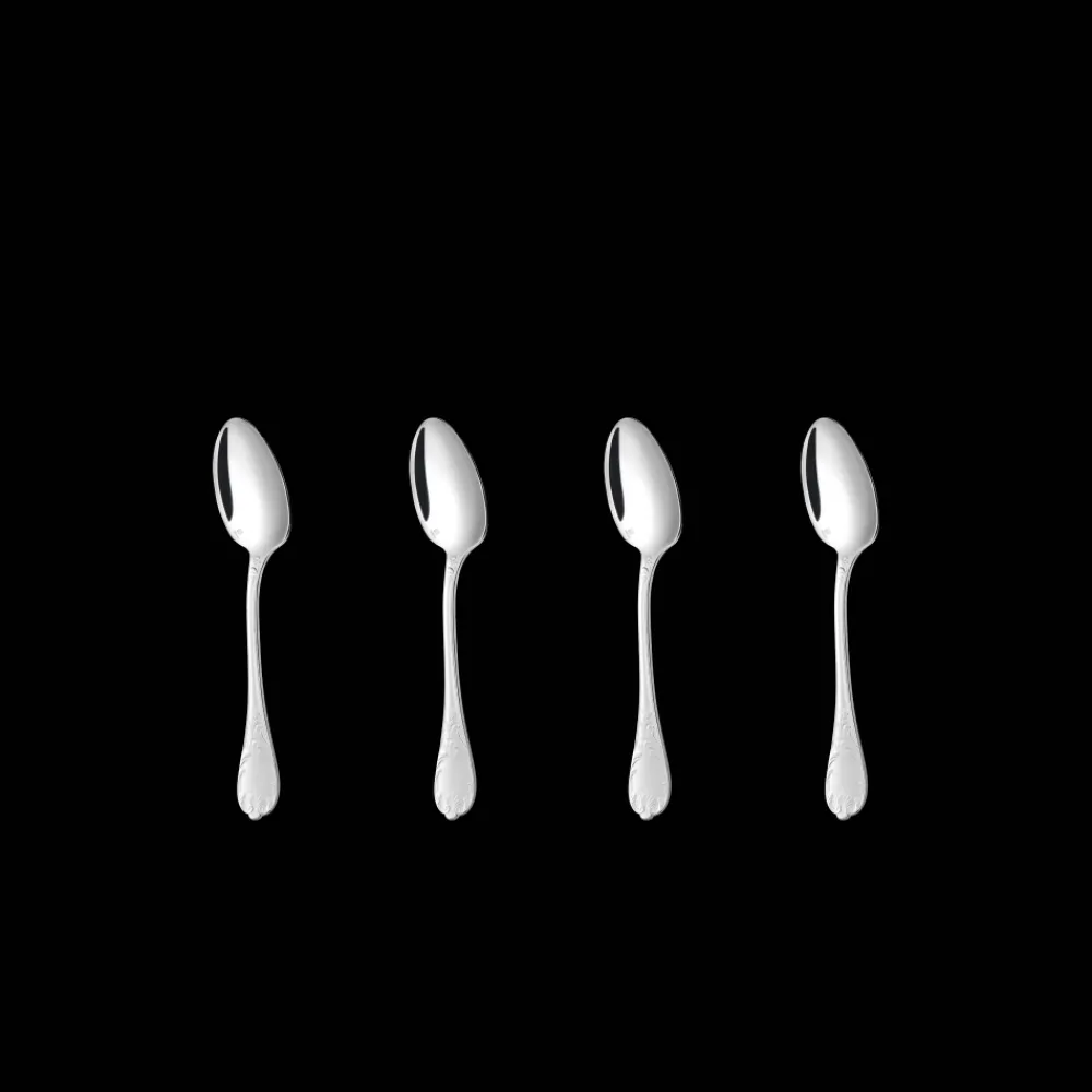 Les Petites Attentions|Services De Table Et Ménagères*Christofle Ensemble de 4 cuillères à espresso en métal argenté