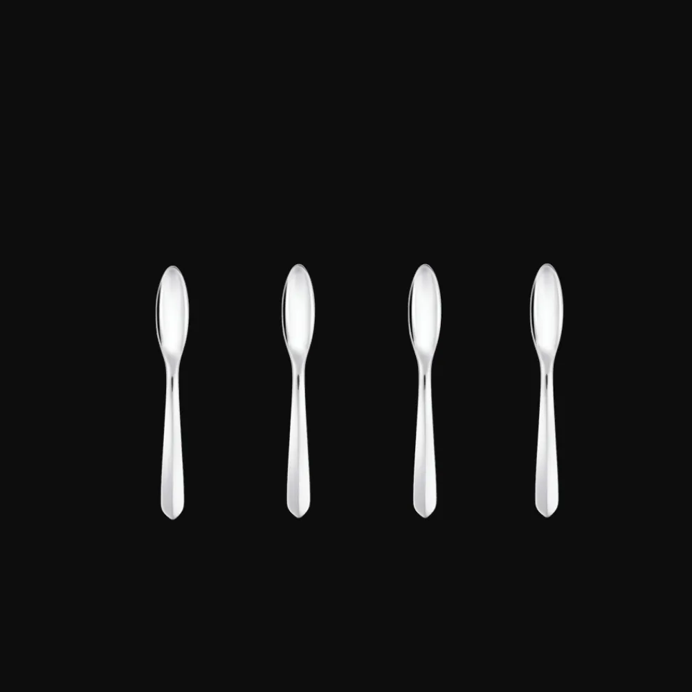 Les Petites Attentions|Services De Table Et Ménagères*Christofle Ensemble de 4 cuillères à espresso en métal argenté