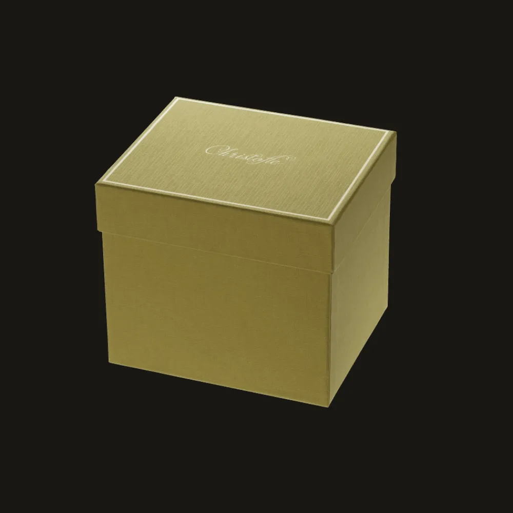 Cadeaux Thé Et Café|Accessoires Thé Et Café*Christofle Ensemble de 2 tasses à café et soucoupes en porcelaine finition Platine