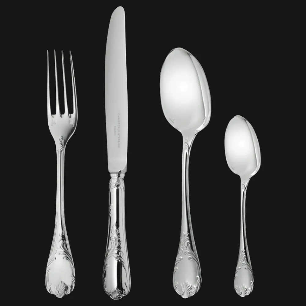 Services De Table Et Ménagères*Christofle Ensemble individuel (5 pièces) en argent massif